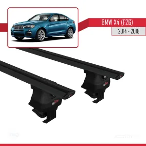 BMW X4 (F26) 2014-2018 Arası ile uyumlu ACE-4 Ara Atkı Tavan Barı SİYAH - Görsel 4