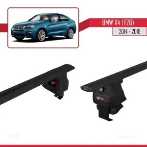 BMW X4 (F26) 2014-2018 Arası ile uyumlu ACE-4 Ara Atkı Tavan Barı SİYAH - Görsel 5