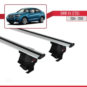 BMW X4 (F26) 2014-2018 Arası ile uyumlu ACE-4 Ara Atkı Tavan Barı GRİ - Görsel 2