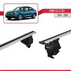 BMW X4 (F26) 2014-2018 Arası ile uyumlu ACE-4 Ara Atkı Tavan Barı GRİ - Görsel 3