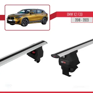 BMW X2 (F39) 2018 ve Sonrası ile uyumlu ACE-4 Ara Atkı Tavan Barı GRİ thumb 5