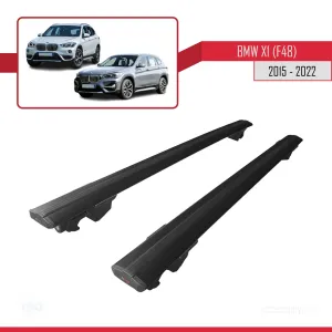 Bmw X1 (F48) 2015-2022 Arası ile uyumlu HOOK Model Anahtar Kilitli Ara Atkı Tavan Barı SİYAH thumb 4