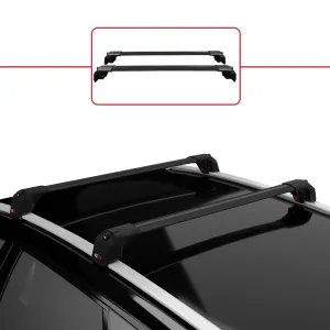 BMW X1 (E84) 2010-2015 Arası ile uyumlu ACE-2 Ara Atkı Tavan Barı SİYAH - Görsel 2