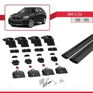 BMW X1 (E84) 2010-2015 Arası ile uyumlu ACE-2 Ara Atkı Tavan Barı SİYAH - Görsel 5