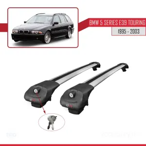 BMW 5 Serisi (E39) TOURING 1995-2003 Arası ile uyumlu ACE-1 Ara Atkı Tavan Barı GRİ - Görsel 4
