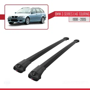 BMW 3 Serisi için ESTATE - TOURING (E46) 1998-2005 Arası ile uyumlu ACE-1 Ara Atkı Tavan Barı SİYAH - Görsel 3