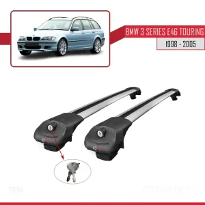 BMW 3 Serisi için ESTATE - TOURING (E46) 1998-2005 Arası ile uyumlu ACE-1 Ara Atkı Tavan Barı GRİ - Görsel 4