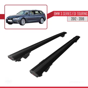 BMW 3 Serisi (F31) TOURING 2012-2019 Arası ile uyumlu HOOK Model Anahtar Kilitli Ara Atkı Tavan Barı SİYAH - Görsel 4