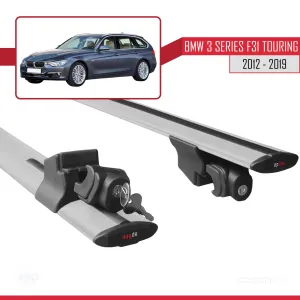 BMW 3 Serisi (F31) TOURING 2012-2019 Arası ile uyumlu HOOK Model Anahtar Kilitli Ara Atkı Tavan Barı GRİ - Görsel 5