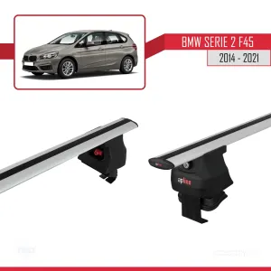 BMW 2 Serisi (F45) Active Tourer 2014-2021 Arası ile uyumlu ACE-4 Ara Atkı Tavan Barı GRİ - Görsel 3