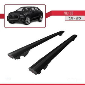 Drs Tuning Audi Q8 (F1) 2018 ve Sonrası ile uyumlu HOOK Model Anahtar Kilitli Ara Atkı Tavan Barı SİYAH - Görsel 4