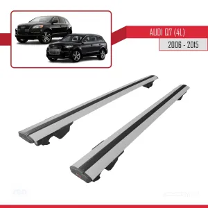 Drs Tuning Audi Q7 2006-2015 Arası ile uyumlu HOOK Model Anahtar Kilitli Ara Atkı Tavan Barı GRİ - Görsel 4
