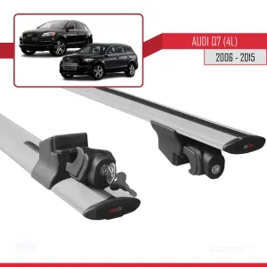Drs Tuning Audi Q7 2006-2015 Arası ile uyumlu HOOK Model Anahtar Kilitli Ara Atkı Tavan Barı GRİ - Görsel 5