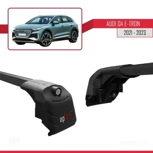 Audi Q4 E-TRON 2021 ve Sonrası ile uyumlu ACE-2 Ara Atkı Tavan Barı SİYAH thumb 4