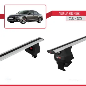 Audi A4 (B9/8W) 2016 ve Sonrası ile uyumlu ACE-4 Ara Atkı Tavan Barı GRİ thumb 4