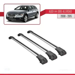 Audi A4 (B8) Allroad 2008-2015 Arası ile uyumlu ACE-1 Ara Atkı Tavan Barı GRİ 3 ADET BAR thumb 3