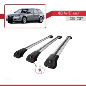 Audi A4 (B7) Avant2005-2007 Arası ile uyumlu ACE-1 Ara Atkı Tavan Barı GRİ 3 ADET BAR thumb 4