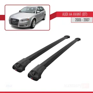 Audi A4 (B7) Avant 2005-2007 Arası ile uyumlu ACE-1 Ara Atkı Tavan Barı SİYAH thumb 3
