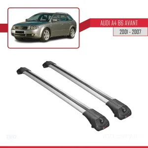 Audi A4 (B6) AVANT 2002-2004 Arası ile uyumlu ACE-1 Ara Atkı Tavan Barı GRİ thumb 3