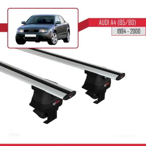 Audi A4 (B5/8D) 1994-2000 Arası ile uyumlu ACE-4 Ara Atkı Tavan Barı GRİ thumb 2
