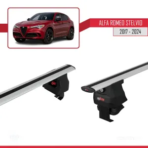Drs Tuning Alfa Romeo Stelvio 2017 ve Sonrası ile uyumlu ACE-4 Ara Atkı Tavan Barı GRİ - Görsel 4