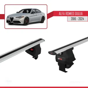 Alfa Romeo Giulia 2016 ve Sonrası ile uyumlu ACE-4 Ara Atkı Tavan Barı GRİ thumb 4