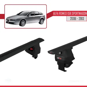 Alfa Romeo 159 Sportwagon 2006-2013 Arası ile uyumlu ACE-4 Ara Atkı Tavan Barı SİYAH thumb 5