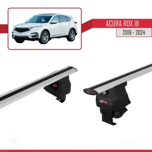 Acura RDX III 2019 ve Sonrası ile uyumlu ACE-4 Ara Atkı Tavan Barı GRİ thumb 4