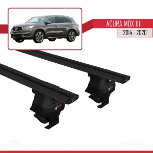 Acura MDX III (YD3) 2014-2020 Arası ile uyumlu ACE-4 Ara Atkı Tavan Barı SİYAH thumb 4