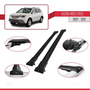 Acura Mdx (YD2) 2007-2013 Arası ile Uyumlu FLY Model Ara Atkı Tavan Barı SİYAH thumb 5