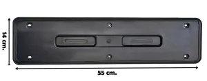 Hummer Tipi Abs Plastik Oto Plakalık Parlak Siyah 1 Takım 2 Adet thumb 2