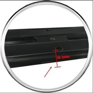 Hummer Tipi Abs Plastik Oto Plakalık Parlak Siyah 1 Takım 2 Adet thumb 3