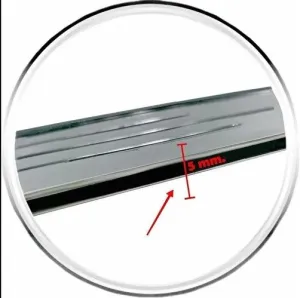 Oto Plakalık Ince Abs Plastik Üzerine Krom Kaplama 1 Takım 2 Adet thumb 3