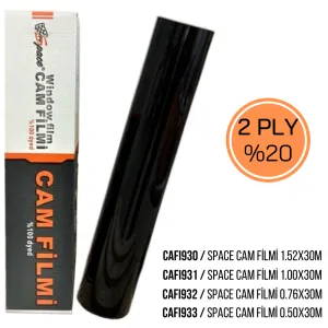 oto uzay uyumlu Cam filmi 1.52x30m %20 2PLY / CAFI930 modelleri DRS Tuning'de. Kaliteli malzeme, hızlı kargo ve güvenli alışverişle hemen inceleyin.