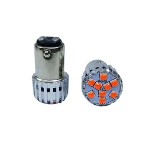 1157 Dekoratif stop led ampul çift duy kırmızı 12V 4W canbus / LAAM952-1 thumb 1