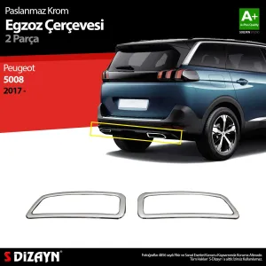 S-Dizayn Peugeot 5008 Krom Egzoz Çıkışı 2 Prç. 2017-2023Araca &Ouml;zel Krom Aksesuar&Uuml;r&uuml;n &Ouml;zellikleri:Krom &uuml;r&uuml;nler ara&ccedil; &uuml;ze
