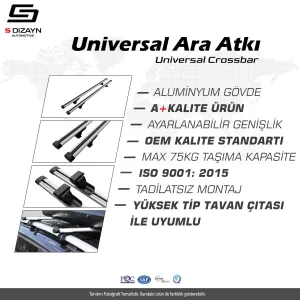 S-Dizayn Universal Standart Model Ara Atkı 160 Cm thumb 5