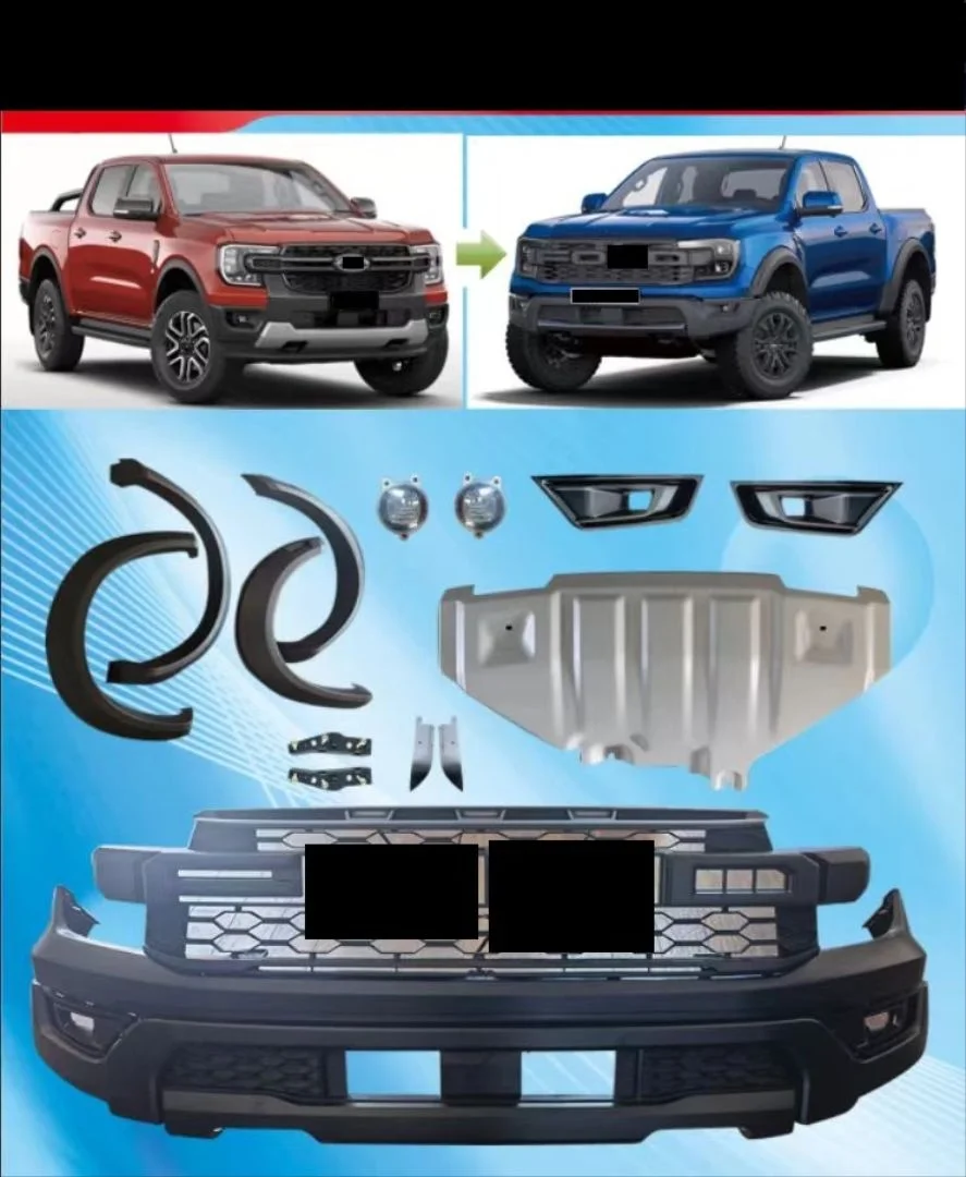 Drs Tuning Ranger 2022(Xlt/Sport/Wildtrack) İçin 2022 Raptor Facelift Body Kıt