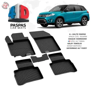 Suzuki Vitara 4D Araca Özel Havuzlu Kauçuk Paspas 2015 ve ÜzeriDRS Tuning kalitesiyle tanışın! Özel olarak Suzuki  model araçlar için üretilen bu ürün, otomobil