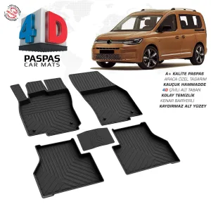 Drs Tuning Caddy 4D Araca Özel Havuzlu Kauçuk Paspas 2020 Ve Üzeri