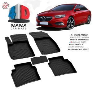 Opel Insignia 4D Araca Özel Havuzlu Kauçuk Paspas 2017 ve ÜzeriDRS Tuning kalitesiyle tanışın! Özel olarak Opel  model araçlar için üretilen bu ürün, otomobilin