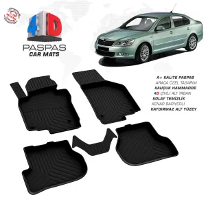 Skoda Octavia A5 4D Araca Özel Havuzlu Kauçuk Paspas 2008-2013DRS Tuning kalitesiyle tanışın! Özel olarak Skoda  model araçlar için üretilen bu ürün, otomobilin
