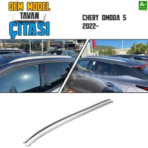 S-Dizayn Chery Omoda 5 OEM Still Tavan Çıtası 2022 Üzeri A+ Kalite&bull;&Uuml;r&uuml;n araca &ouml;zel olarak aluminyum profilden &uuml;retilmektedir.&bull;Altı