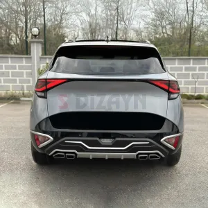 Drs Tuning Kia Sportage Ön ve Arka Tampon Koruma Difüzör Seti 2022 Üzeri A+ Kalite thumb 5