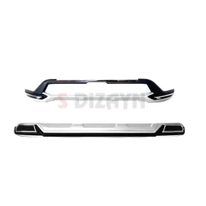 Drs Tuning Hyundai Bayon Ön ve Arka Tampon Koruma Difüzör Seti 2021-2025 A+ Kalite - Görsel 2