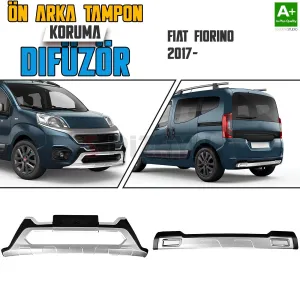 S-Dizayn Fiat Fiorino Ön ve Arka Tampon Koruma Difüzör Seti 2017 Üzeri A+ Kalite
• Ön ve Arka Tampon Difüzör Seti aracınıza şık ve sportif bir görünüm sağlar.• 