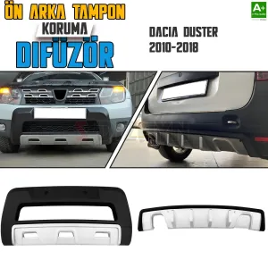 S-Dizayn Dacia Duster Ön ve Arka Tampon Koruma Difüzör Seti 2010-2018 A+ Kalite
• Ön ve Arka Tampon Difüzör Seti aracınıza şık ve sportif bir görünüm sağlar.• A