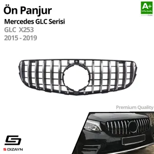 S-Dizayn Mercedes GLC X253 Ön Panjur Krom GTR Model 2015-2019 thumb 2