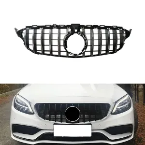 s-dizayn uyumlu Mercedes C-Class W205 Ön Panjur Parlak Siyah Piano Black GTR Model 2019 Üzeri modelleri DRS Tuning'de. Kaliteli malzeme, hızlı kargo ve güvenli