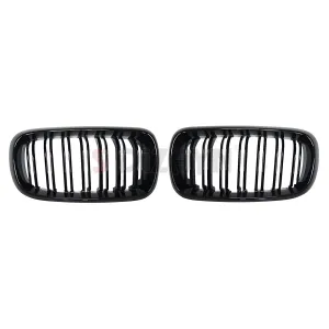 S-Dizayn Bmw X5 F15/F16 Ön Panjur Böbrek Parlak Siyah Piano Black M X5 Model 2014-2016 thumb 3